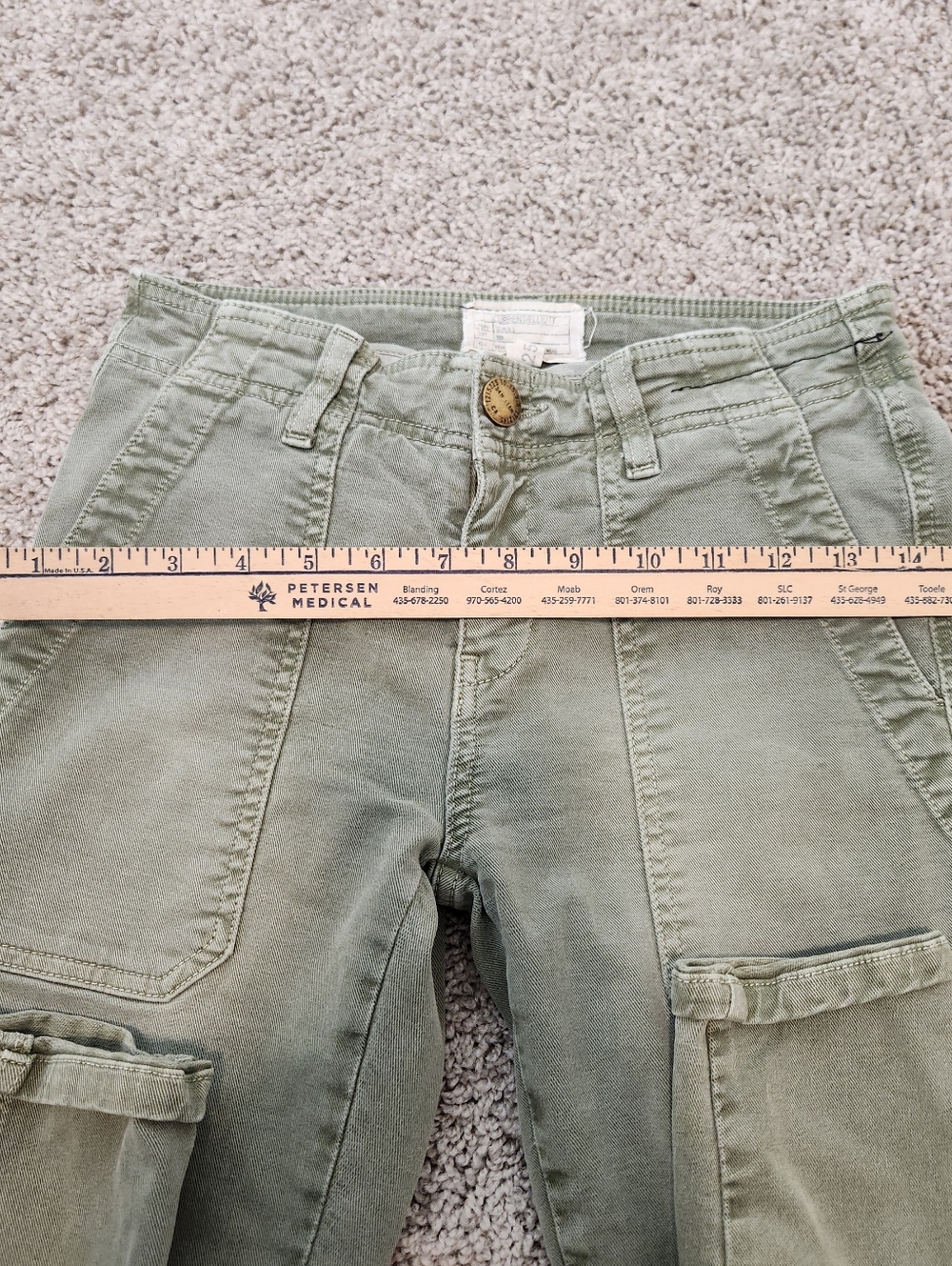 Current Elliot The Conductor Skinny Cargo Pant Size 25 - Picture 8 of 10